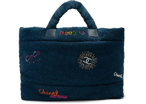 Chanel x Pharrell Tote Blue in Mixed Fibers with 